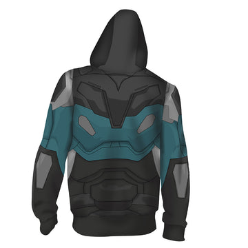 Gen: Lock Cosplay Julian Chase Sudadera Estampada con Cremallera para Adultos Unisex